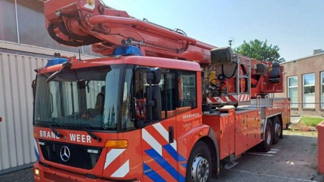 El hidroelevador reservado por los Bomberos Voluntarios de Rosario