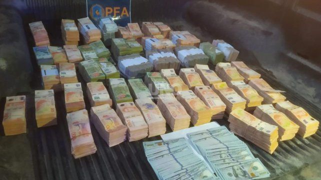 Secuestraron $20.000.000 y 17 mil dólares a un hombre que no pudo justificar su procedencia en la ruta 11.