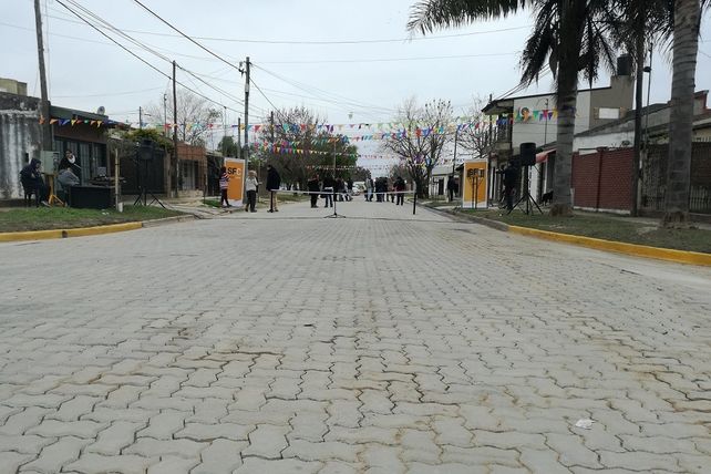 Barrio Belgrano se transforma y suma cuadras con pavimento articulado