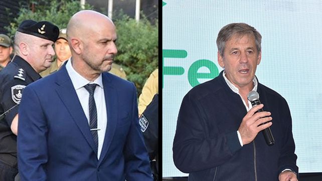 El Ministro Brilloni y el intendente de Santa Fe