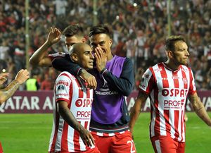 El saludo de los jugadores de Unión en un nuevo aniversario