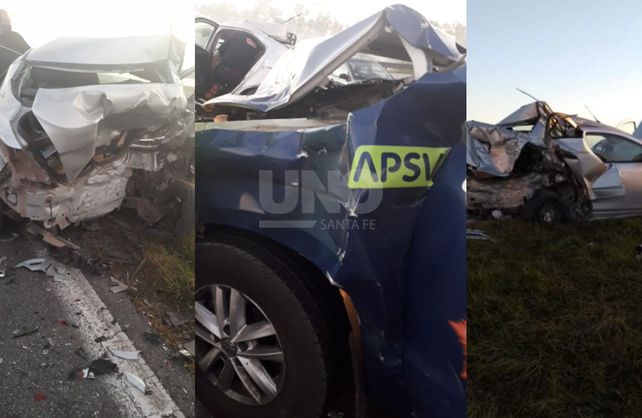 Varios choques con muchos heridos en autopista Santa Fe-Rosario producto de la niebla y el humo.&nbsp;
