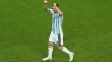 Puños en alto de Lionel Messi tras el gol con el que Argentina se puso en ventaja ante Cabo Verde. Puños en alto de Lionel Messi tras el gol con el que Argentina se puso en ventaja ante Cabo Verde.