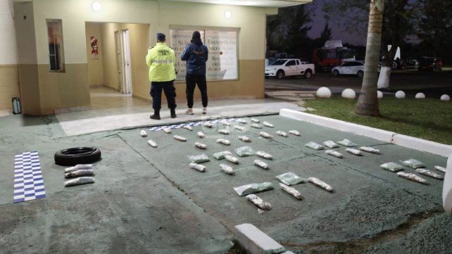 La droga secuestrada durante el procedimiento