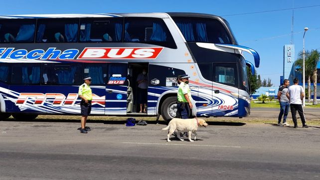 El colectivo fue controlado en el puesto de la frontera con Corrientes.&nbsp;