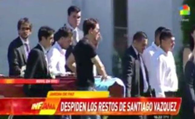 La frase de Nicolás Vázquez en el último adiós a su hermano Santiago