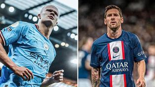 Erling Haaland y Lionel Messi bajo el análisis de Pep Guardiola.&nbsp;