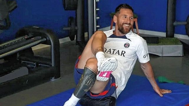 Messi volvió a los entrenamientos.
