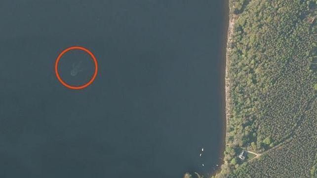 Captan supuesta imagen del monstruo del Lago Ness mediante aplicaciones web