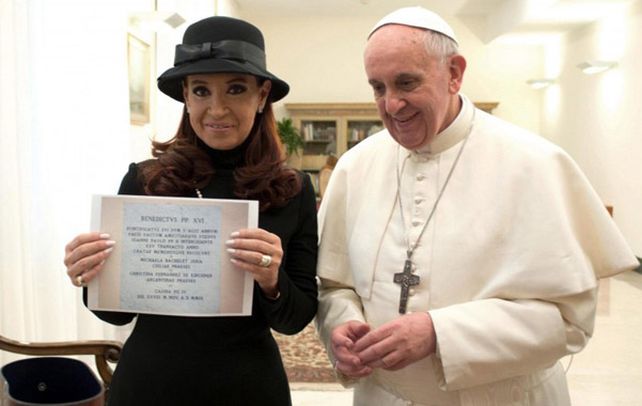 Encuentro cumbre. Cristina visitó a Francisco en la víspera de su asunción como primer Papa latinoamericano.