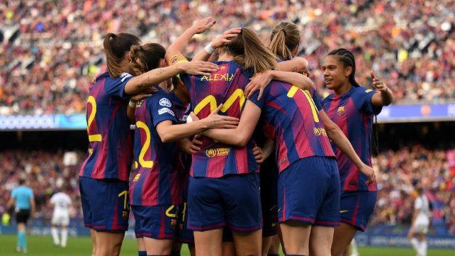Champions League femenina: Barcelona aplastó al Real Madrid y firmó una goleada histórica.