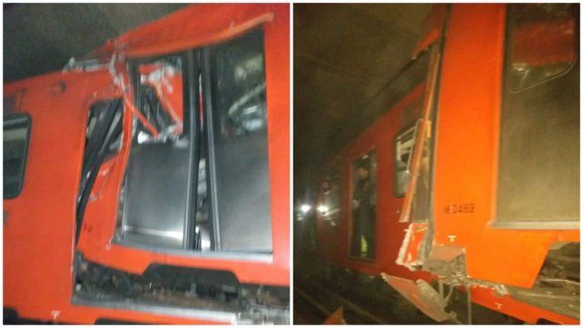 Un muerto y 16 heridos por choque entre dos trenes del Metro de Ciudad de México