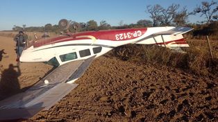La avioneta cargada con cocaína cayó en una zona rural cerca de un pueblo chqueño.