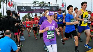Superó la enfermedad y a los 92 años corrió 42 km