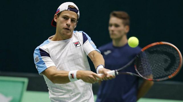 Copa Davis: Diego Schwartzman barrió en tres sets a Popko y Argentina igualó la serie