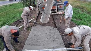 Avanza la senda en la zona norte de Sauce Viejo