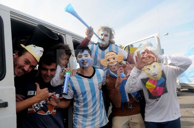 Los santafesinos también festejaron el pasaje de la selección a la semifinal de la Copa del Mundo