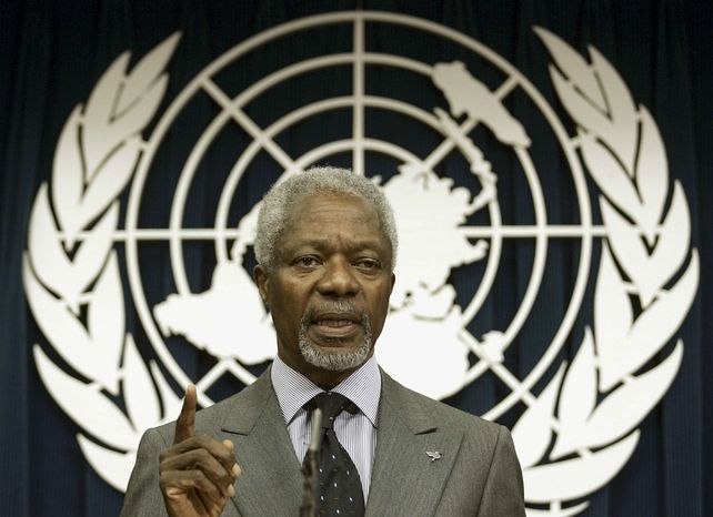 Años de gestión. Kofi Annan fue secretario general de la ONU desde 1997 hasta 2006.