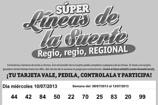 Seguí jugando con las Súper Líneas de las Suerte