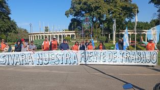 Los vendedores realizaron una protesta en el Calendario del parque Independencia.&nbsp;