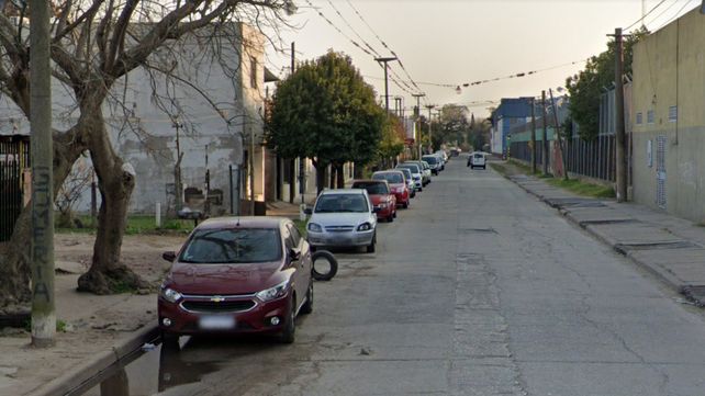 El ingreso al pasillo donde se produjo el crimen.
