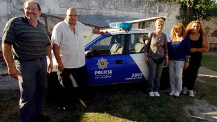 Vecinos de Guadalupe juntaron fondos para reparar un patrullero