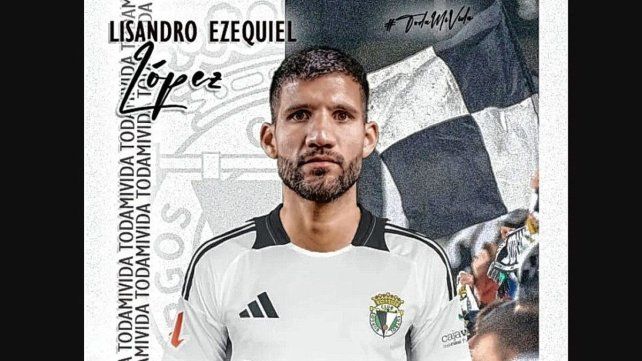 El defensor argentino Lisandro López se constituyó en nuevo jugador de Burgos de España.