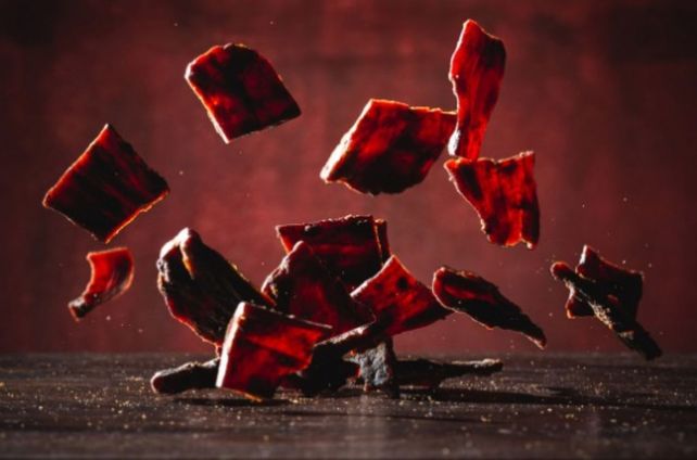 Snack de carne proteico con potencial exportador