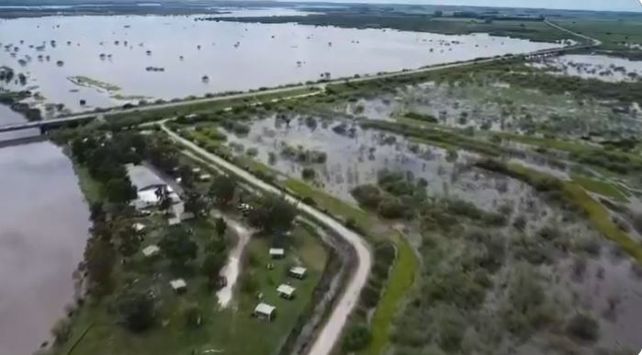 Las intensas precipitaciones impactan en el departamento San Justo: hubo una fuerte crecida del río Salado