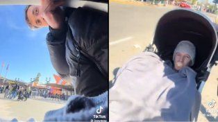 Con un llamativo disfraz, un tiktoker se hizo pasar por un bebé para ingresar al Parque de la Costa.