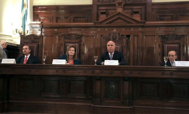 Los miembros de la Corte Juan Carlos Maqueda