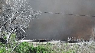 Brazo Largo: por el humo hay problemas con el tránsito