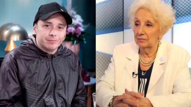 El Dipy y la presidenta de Abuelas de Plaza de Mayo