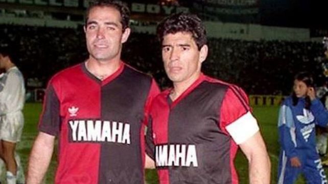 El volante y el delantero del equipo que dirigía Jorge Indio Solari.&nbsp;