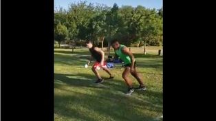 Juan y Wanchope tienen en común un gran rpofe con el que entrenan.&nbsp;
