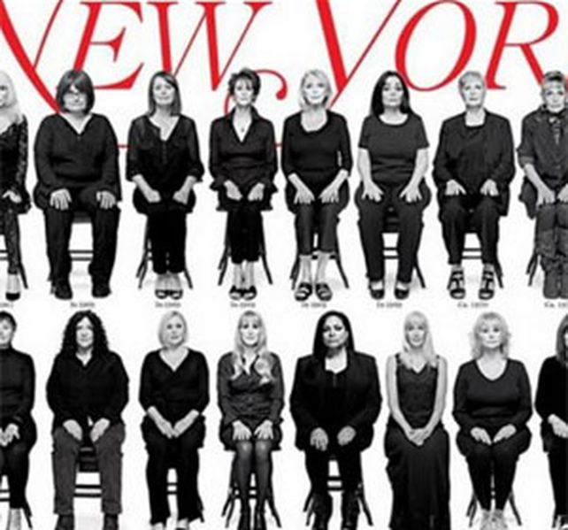 Muchas de las mujeres que ilustran la portada callaron los presuntos hechos durante años.