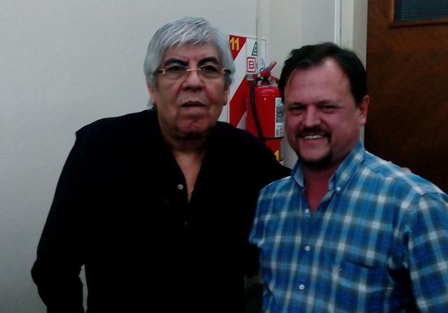 Respaldo. Aladio tiene el apoyo de Moyano.
