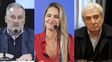 Los tres senadores de Santa Fe, Lewandowski (PJ), Losada (UCR) y Galaretto (UCR).