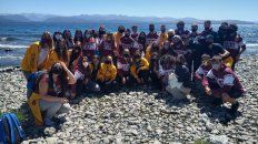 El contingente del Integral de Fisherton, hace unos días, en Bariloche. Hoy regresan a Rosario. El contingente del Integral de Fisherton, hace unos días, en Bariloche. Hoy regresan a Rosario.