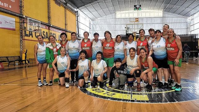 El maxibásquet de Entre Ríos. presente en Salta.