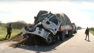 El choque múltiple se dio en el kilómetro 396 de la autopista Rosario-Córdoba