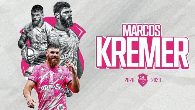 La imagen con la cual el Stade Français despidió a Kremer en las redes sociales.