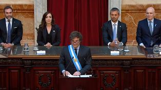 Con un discurso previsible y sin anuncios concretos, Milei presentó el Presupuesto 2025