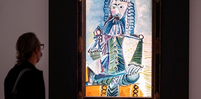 “MOUSQUETAIRE À LA PIPE II”. La obra fue pintada por Picasso en un día en noviembre de 1968.