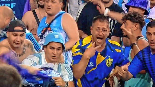 El rostro del simpatizante de Atlanta refleja lo que padecieron los hinchas argentinos en el Maracaná.