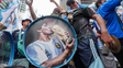 Banderazo multitudinario: miles de hinchas coparon Times Square para alentar a la selección