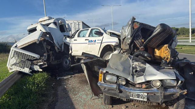 El segundo choque en la autopista a Santa Fe involucró a cuatro vehículos