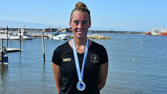 Romina Imwinkelried cumplió una destacada actuación en la prueba de aguas abiertas.