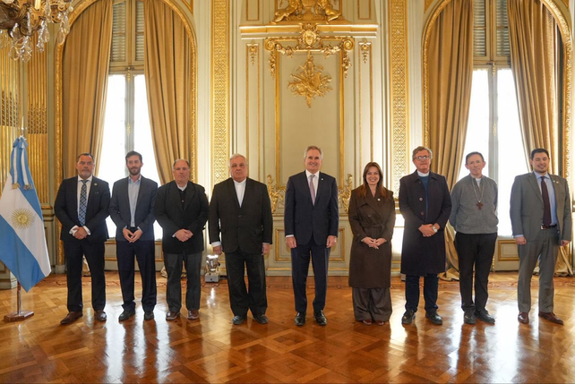 Funcionarios de Milei y autoridades de la CEA se reunieron en el Palacio San Martín.