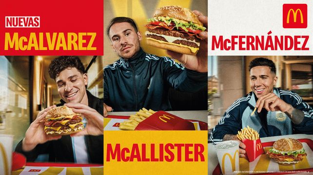 McDonalds presenta tres nuevas hamburguesas junto a figuras de la Selección Argentina para vivir el Mundial 2026